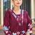 Wine pure cotton kurta pent