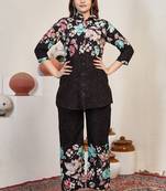 Black pure cotton kurta pent