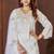 White heavy viscose roman straight kurti pant dupatta set