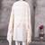White roman silk straight kurti pant dupatta set