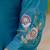 White pure viscose mango silk straight kurti pant dupatta set