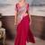 rani pink embroidery sequin georgette ready to wear saree