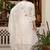 White pure viscose mango silk straight kurti pant dupatta set