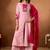 Light pink roman silk kurti pant dupatta set