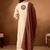 Cream roman silk kurti pant dupatta set