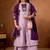 Lavender roman silk kurti pant dupatta set