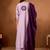 Lavender roman silk kurti pant dupatta set