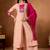 Lavender roman silk kurti pant dupatta set