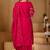 Rani pink viscose mango silk kurti pant dupatta set