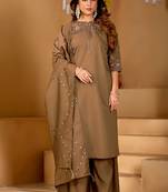 Chiku viscose mango silk kurti pant dupatta set