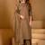 Chiku viscose mango silk kurti pant dupatta set
