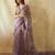 Purple Floral Printed Design with Sequance work saree with blouse