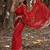 Red Color Weaving zari Work Silk Saree