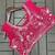 rani pink embroidery sequin georgette ready to wear saree