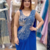 royal blue embroidery sequin georgette ready to wear saree