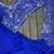 royal blue embroidery sequin georgette ready to wear saree