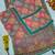 Multicolor Chinon silk blend Saree With Mirror Work