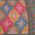 Multicolor Chinon silk blend Saree With Mirror Work