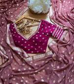 Wine Color Weaving zari Work Silk Saree