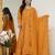 Yellow blooming silk party wear embroidery suit set