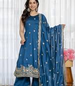 Rama simmar silk party wear embroidery suit set