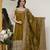 Mahendi vichitra silk party wear embroidery suit set