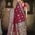 Wine Banarasi Satin Silk Saree with Silver Zari & Thread Woven Border and Rich Traditional Pallu