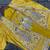yellow embroidery creap satin ready to wear saree