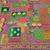 Multicolor Chinon silk blend Saree With Mirror Work