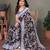 Multicolor chiffon printed designer saree
