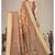 Brown cotton silk digital print designer saree