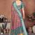 Wine and rama coton silk digital print designer saree