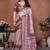Wine and off white coton silk digital print designer saree