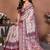 Wine and off white coton silk digital print designer saree