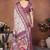 Wine and off white coton silk digital print designer saree