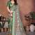 Green coton silk digital print designer saree