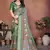 Green coton silk digital print designer saree
