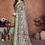 Green coton silk digital print designer saree