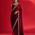 Maroon rangoli silk embroidered lace work party wear saree