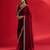 Maroon rangoli silk embroidered lace work party wear saree