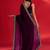 Wine rangoli silk embroidered lace work party wear saree