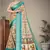 Cream cotton silk digital print saree