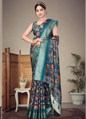 Rama cotton silk digital print saree 2