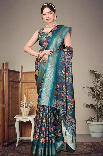 Rama cotton silk digital print saree