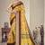Yellow cotton silk digital print designer saree