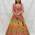 Rani Pink Color Embroidery Coding And Digital Printed Work Creap Lehenga Choli 
