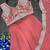 Peach Color Embroidered Work Banglori Silk Blouse Sharara Set