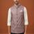 Move thread and sequins embroidered nehru jacket 