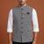 Black thread and sequins embroidered nehru jacket 