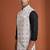 Ivory thread and zari embroidered nehru jacket 
